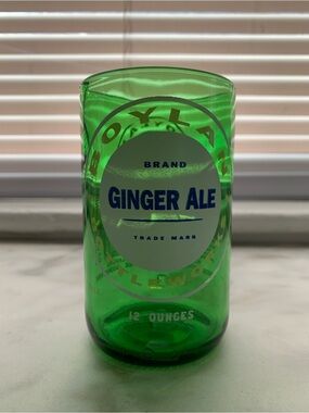 Small Glass Cup Made From Bottle Ginger Ale Boylan Bottleworks
